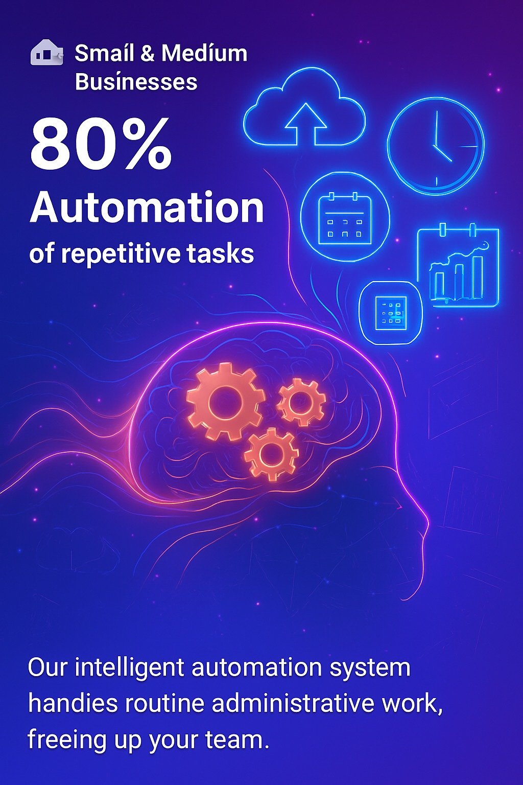 Hand holding a phone showing a chatbot conversation for a preschool app